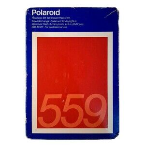 Poloroid Film 559 - 8 Photos - Exp 09/97 For Instant 4 X 5 Cameras VERY RARE!!